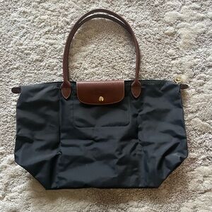 Longchamp Black Le Pliage Tote